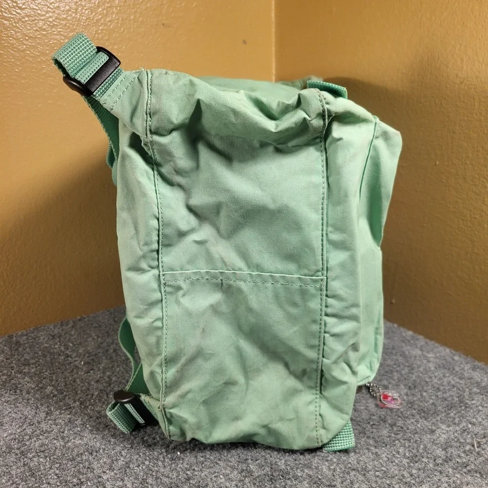 Fjallraven Kanken Backpack Black Greenland Lime Green School Bag Backpack